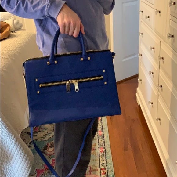 MILLY blue leather bag - Picture 5 of 5